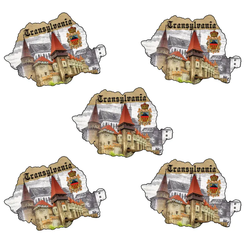 Harta, transylvania romania, magnet frigider, model mgs035